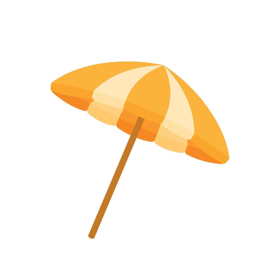 Beach Umbrella Illustration for Summer Vacation Element Decoration vector