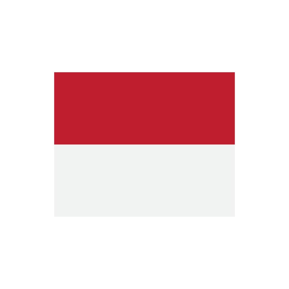 red and white flag icon on a white background vector