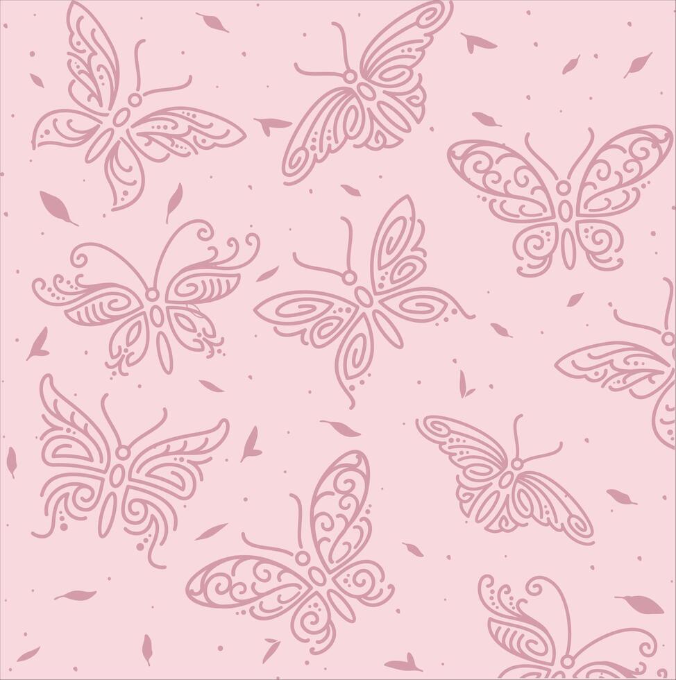butterfly pattern design vector