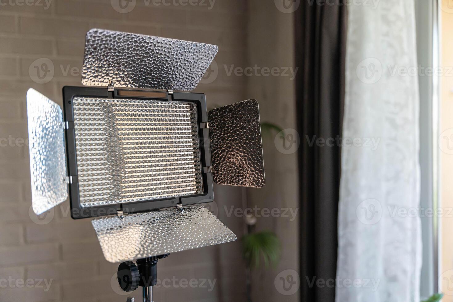 LED light panel with diffuser for recording photo