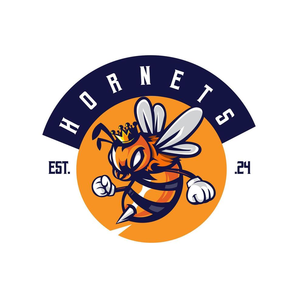 Bee Mascot Logo vector