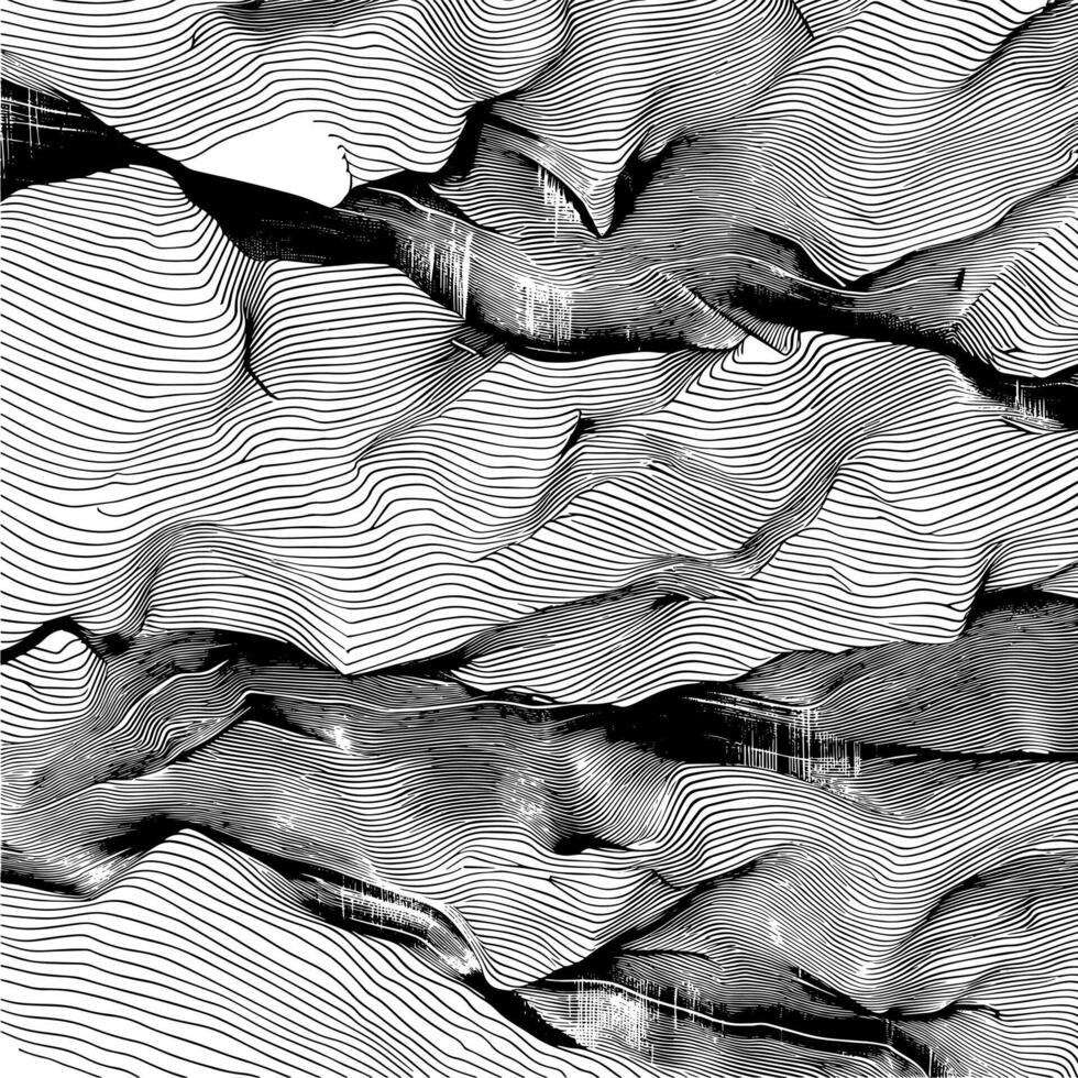 3D abstract texture. 3d background in grunge style. Waved pattern. Organic texture vector