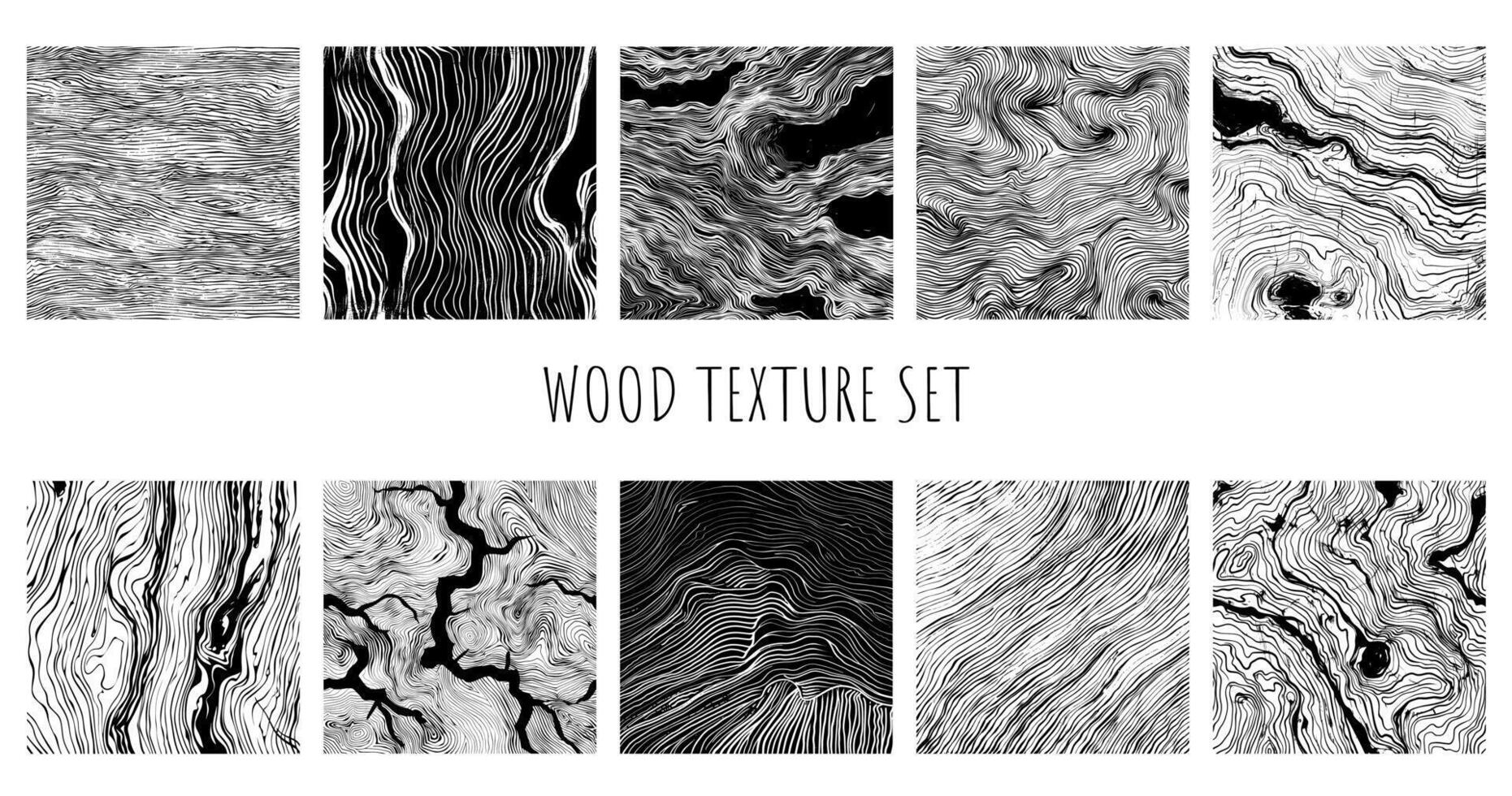 Organic textures set. Crosshatch, wood, waves, linear and other stroke. Freehand organic line stroke textured. vector