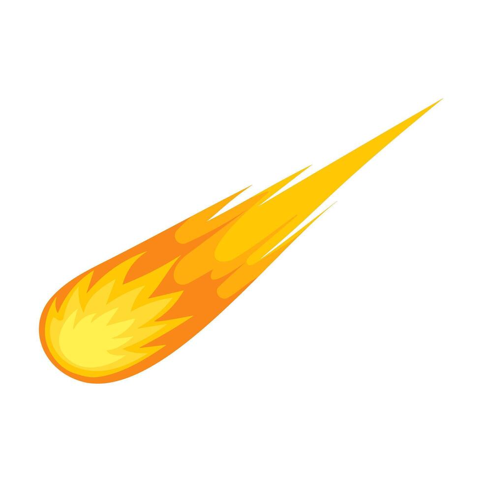 Meteorite cartoon isolated vector