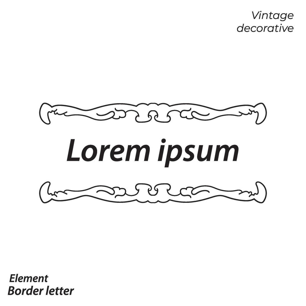 border, aesthetic, vintage and border design elements vector