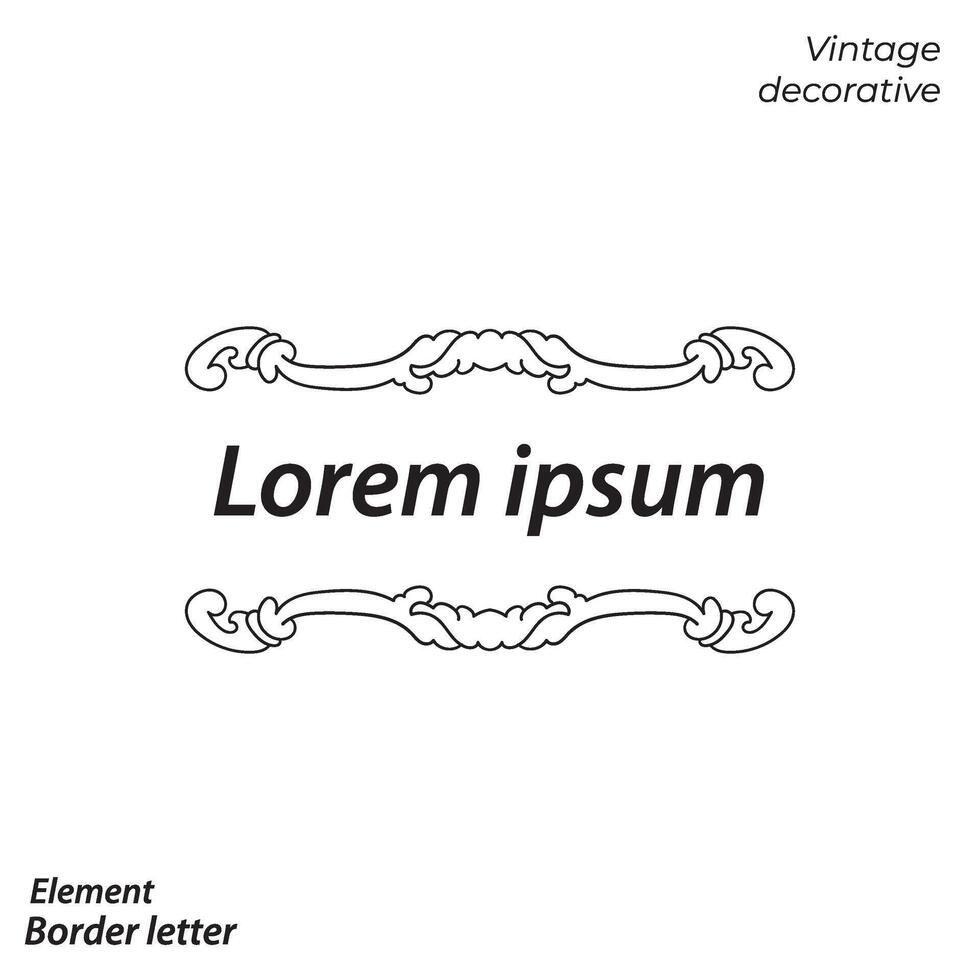 border, aesthetic, vintage and border design elements vector