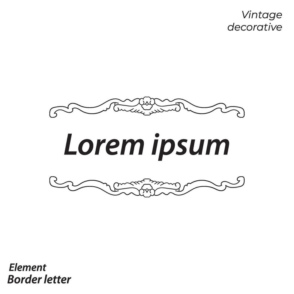 border, aesthetic, vintage and border design elements vector
