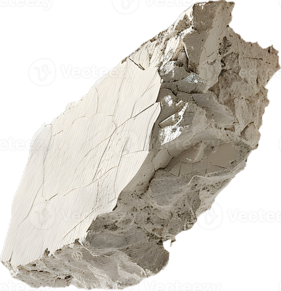 a piece of white stone on a transparent background png