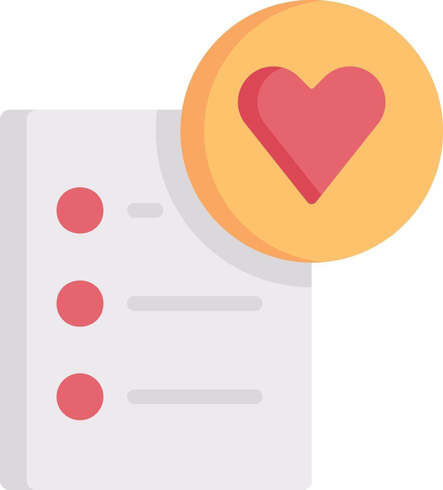 wishlist illustration design vector
