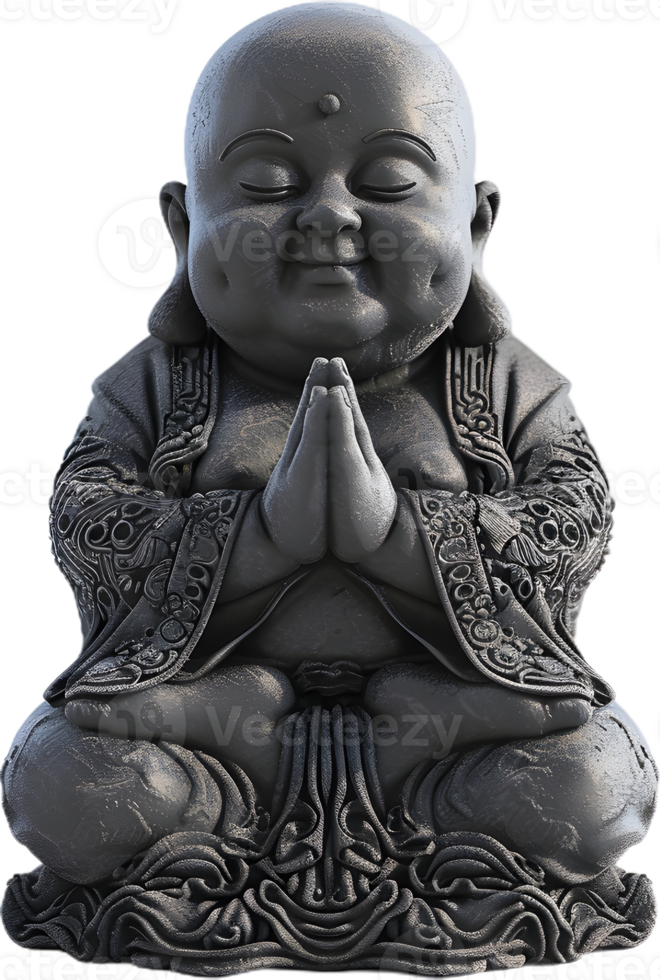 a statue of a buddha sitting in meditation png
