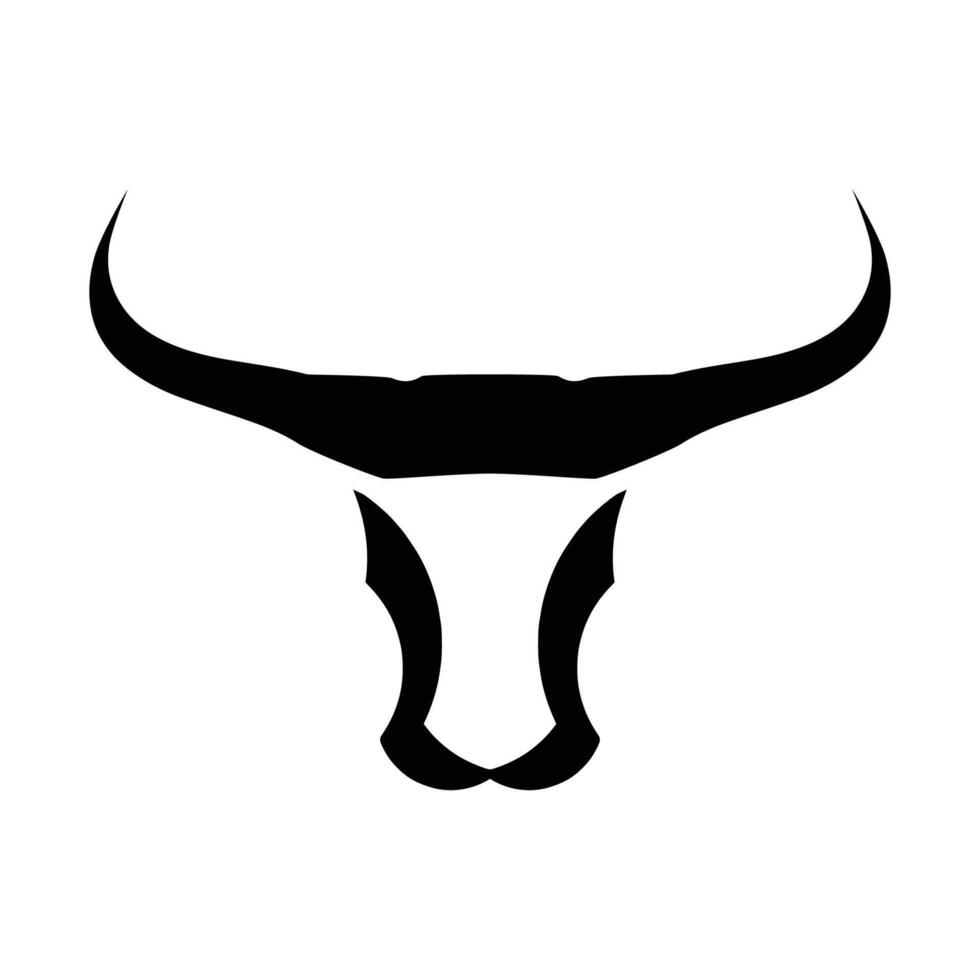 Bull Head Logo Illustration vector