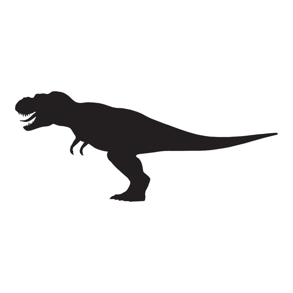 Tyrannosaurus Rex Silhouette Illustration vector