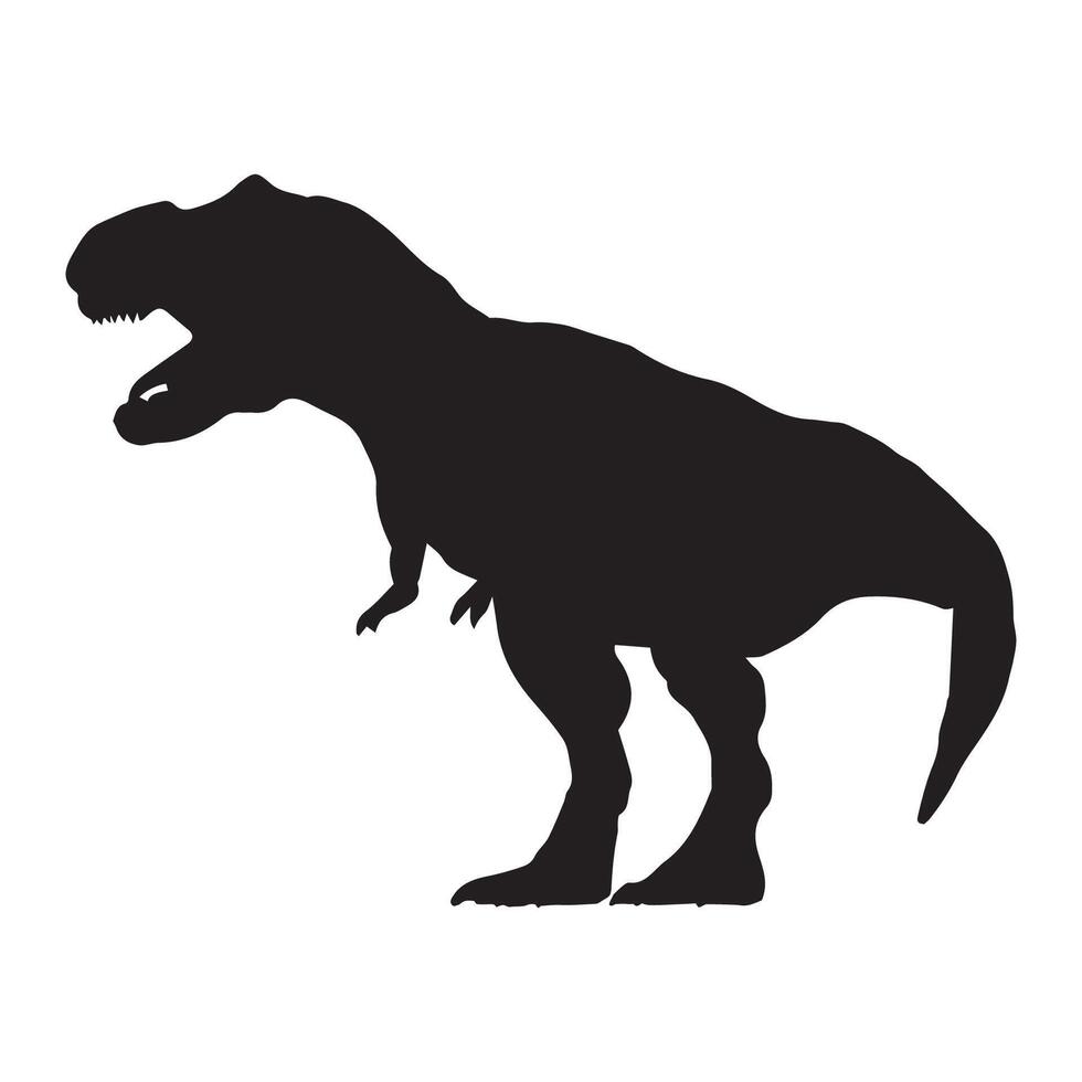 Tyrannosaurus Rex Silhouette Illustration vector