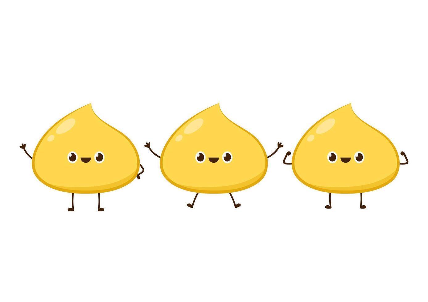 sauce cartoon . character design. vector