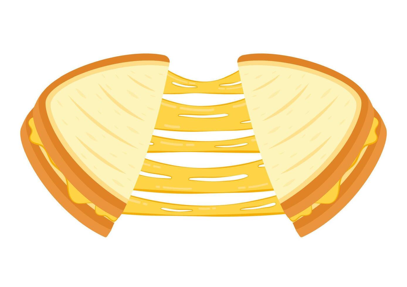 Sandwich cheese . Bread . wallpaper. background. Cheese stretch. vector