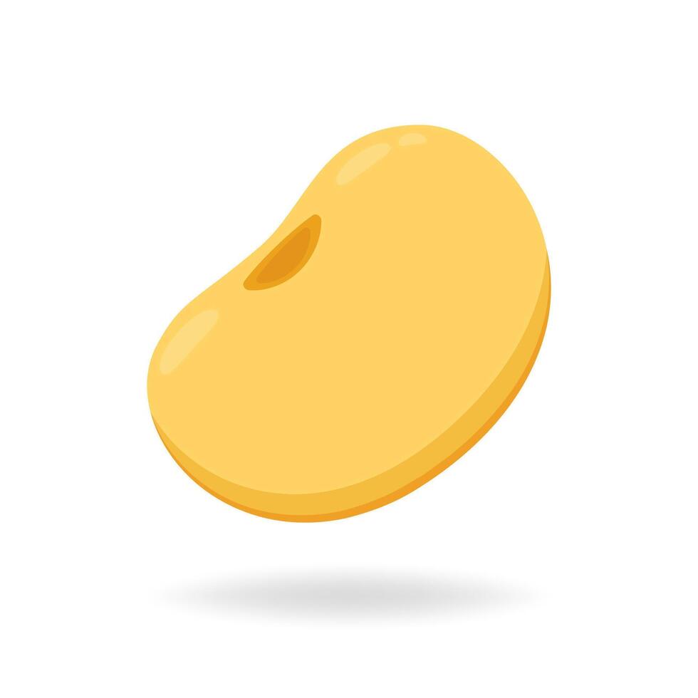 Soybean logo. Fresh soybean . Isolated on white background. vector