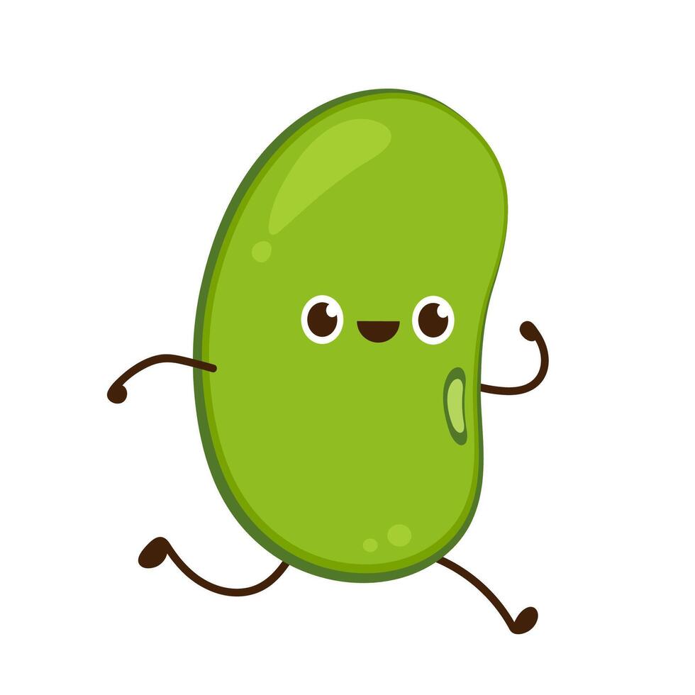 Mung Bean . Mung Bean character design. vector