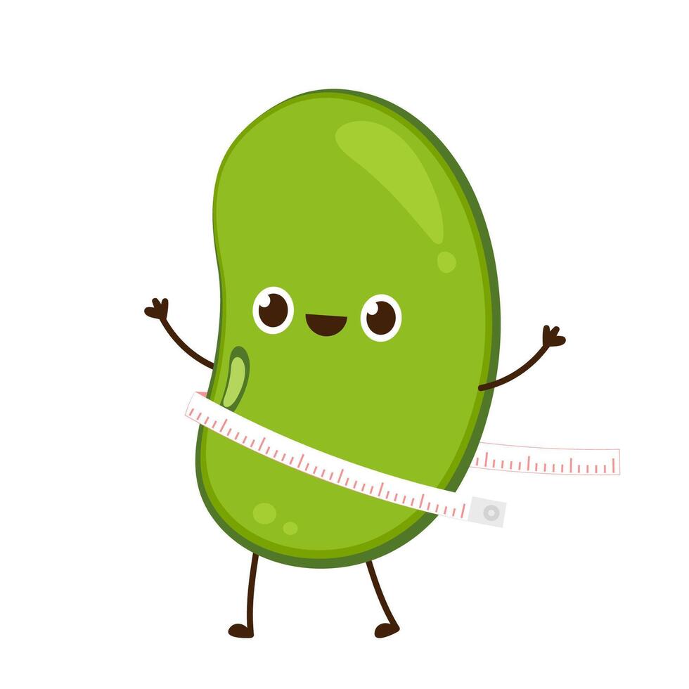 Mung Bean . Mung Bean character design. vector