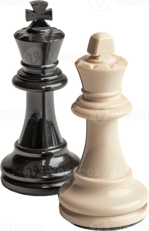 two chess pieces on a transparent background png