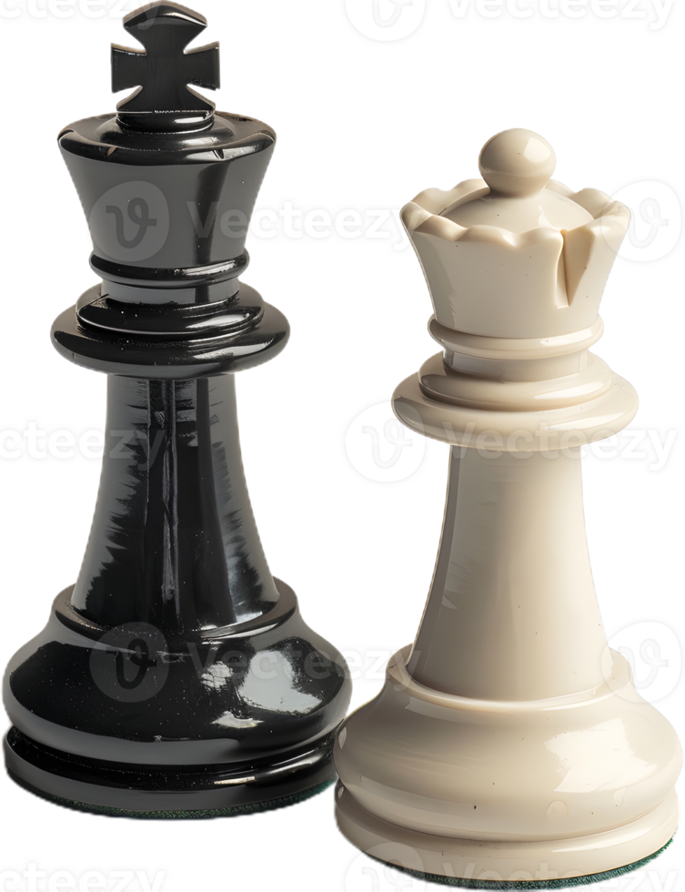 two chess pieces on a transparent background png