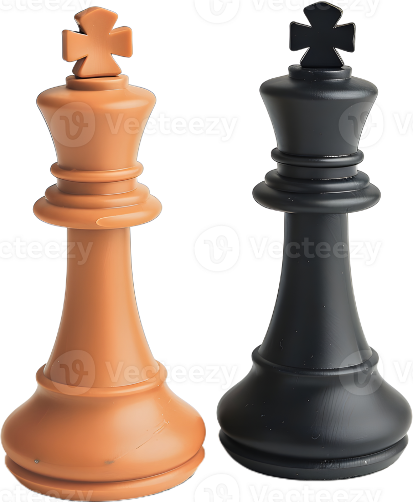 two chess pieces on a transparent background png