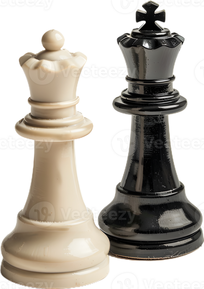 two chess pieces on a transparent background png
