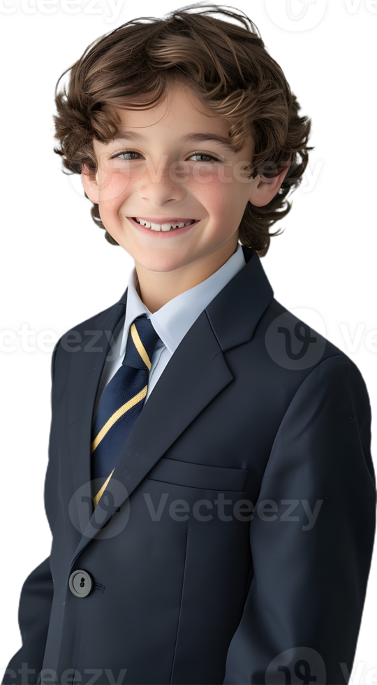 a boy in a suit and tie png