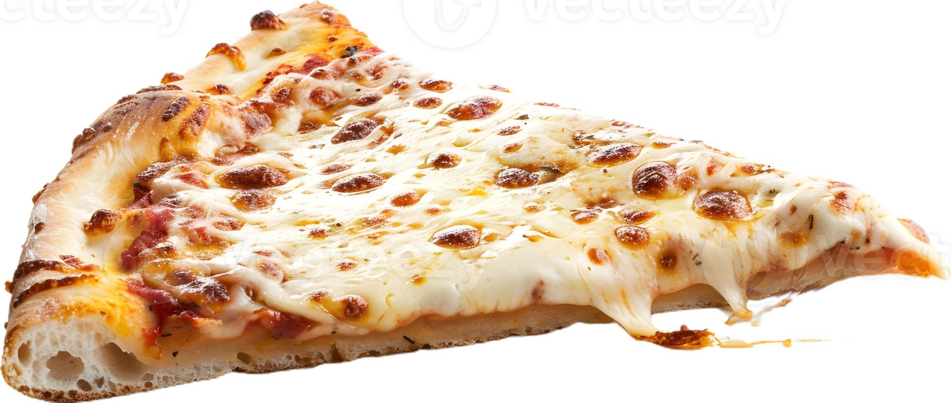 a slice of pizza on a transparent background png