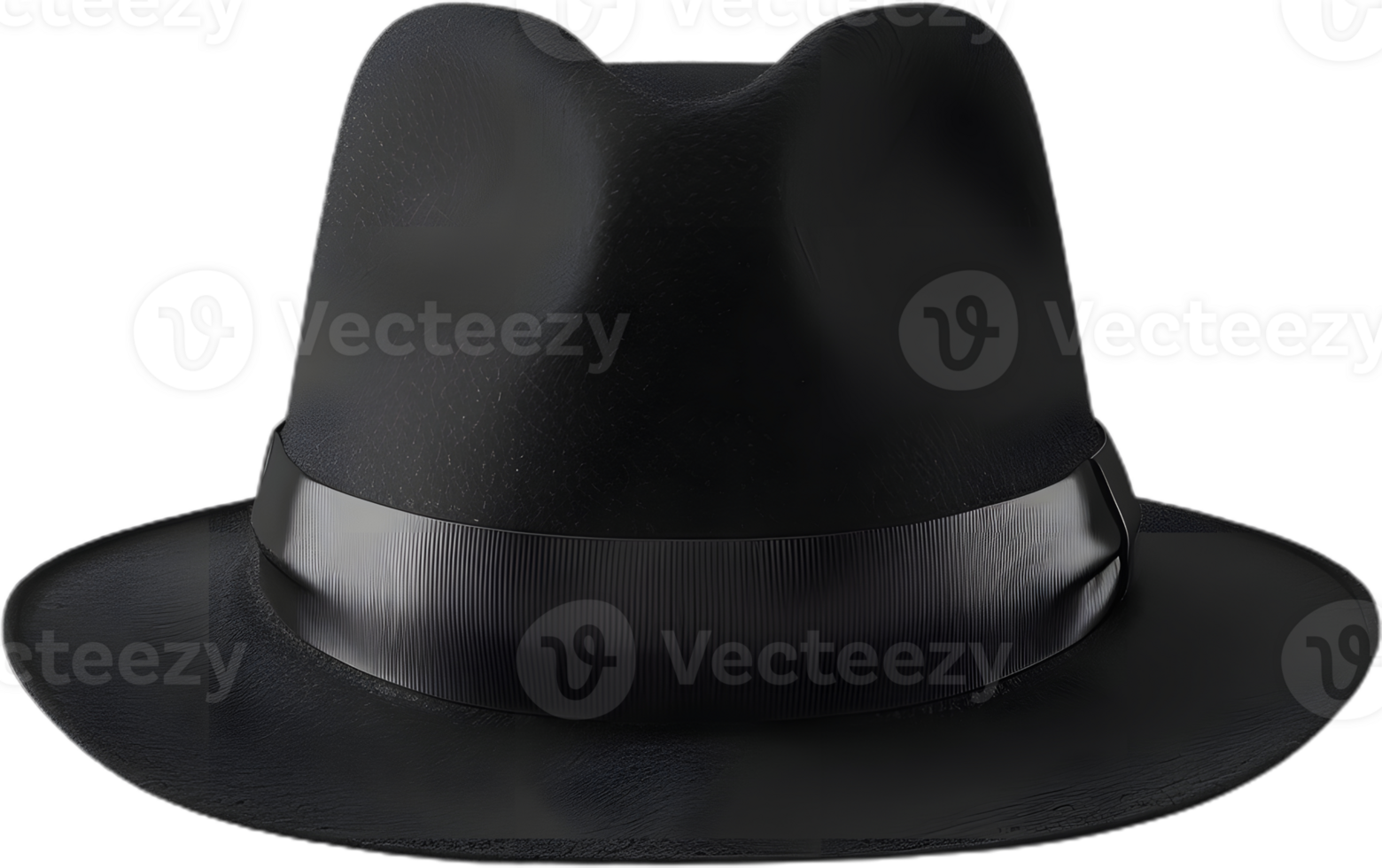 a black hat on a transparent background png