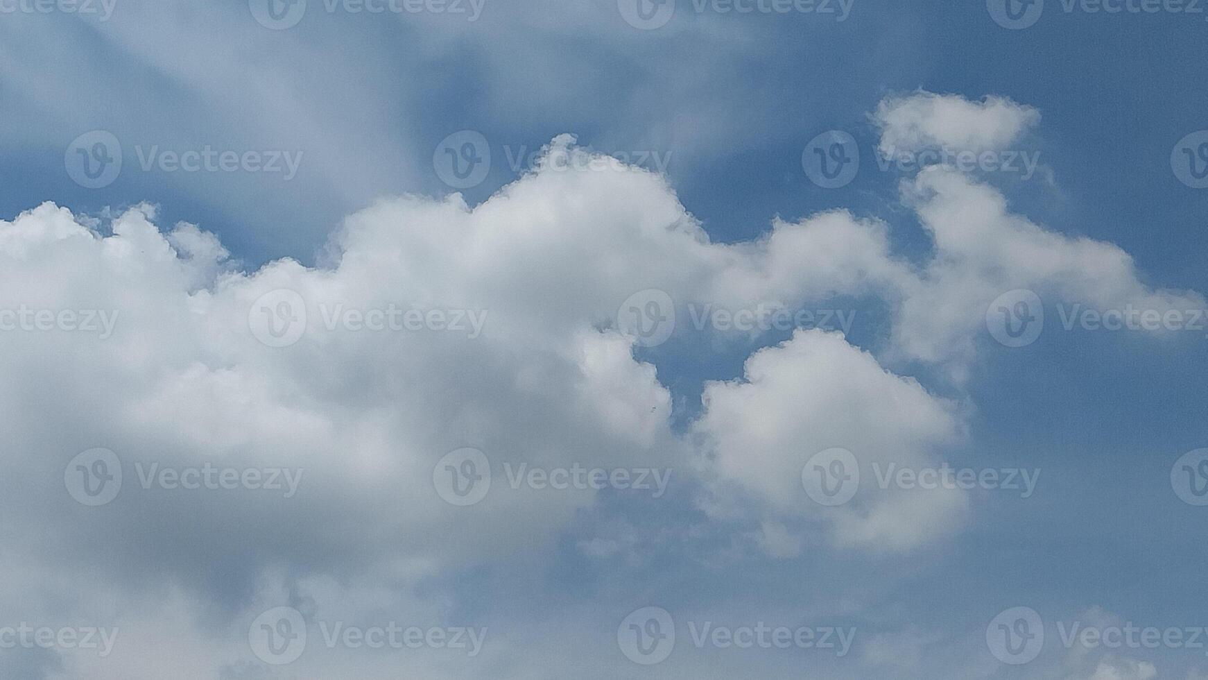 Blue sky with cloud background nature photo