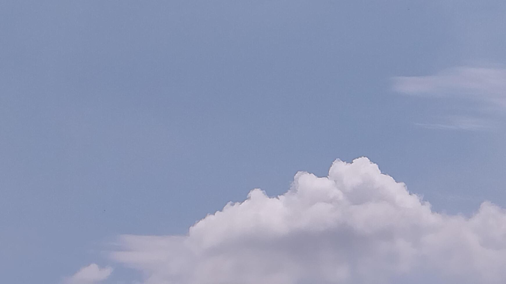 White clouds in sky photo