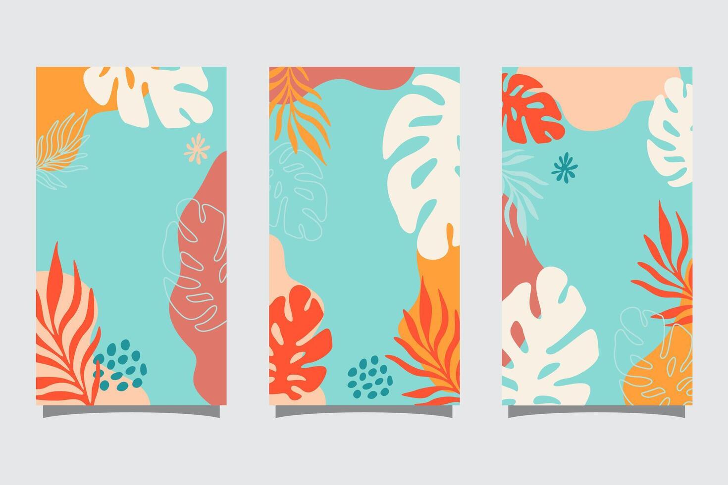 Summer abstract background with copy space for text for banner, greeting card, poster, advertising and social media stories design templates vector