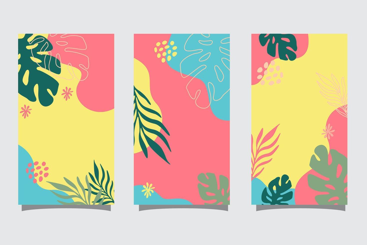 Summer abstract background with copy space for text for banner, greeting card, poster, advertising and social media stories design templates vector