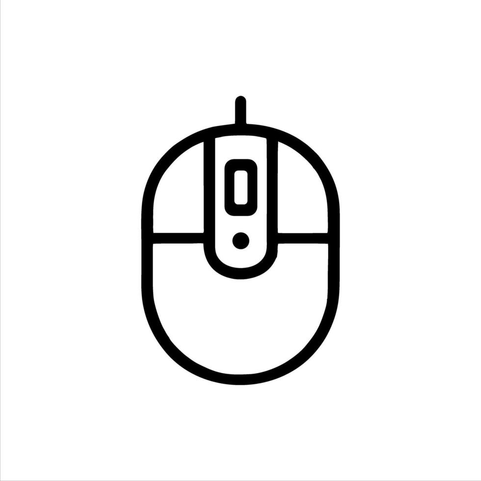 Simple mouse with Minimalist and modern design vector