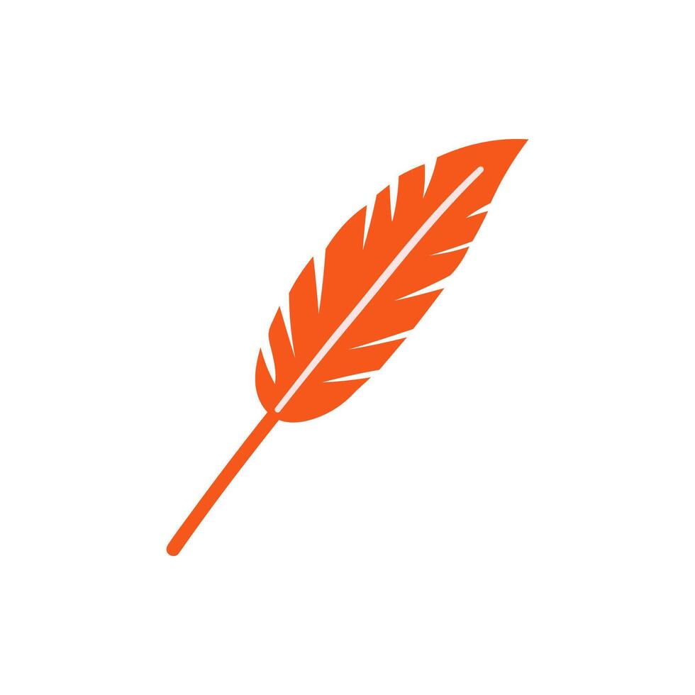 y2k Feather flat funny Illustration vector