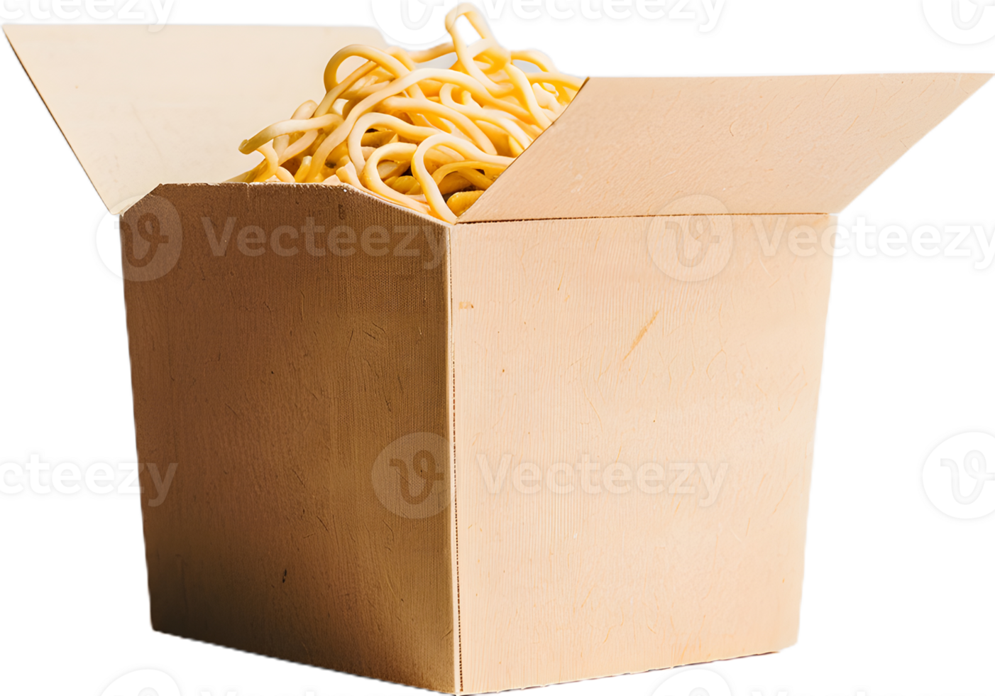 noodles in a box on a transparent background png