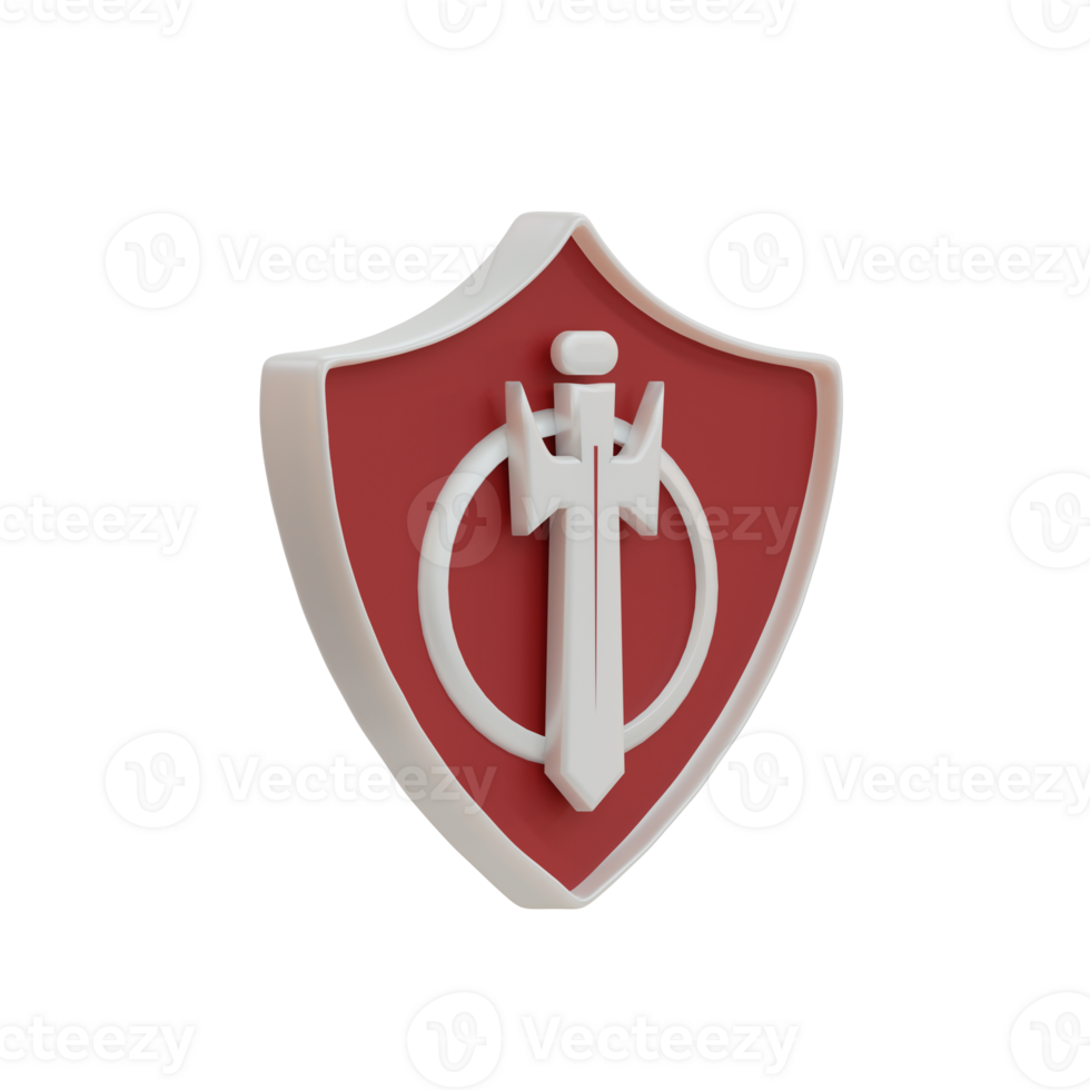 3D RPG Shield Icon png