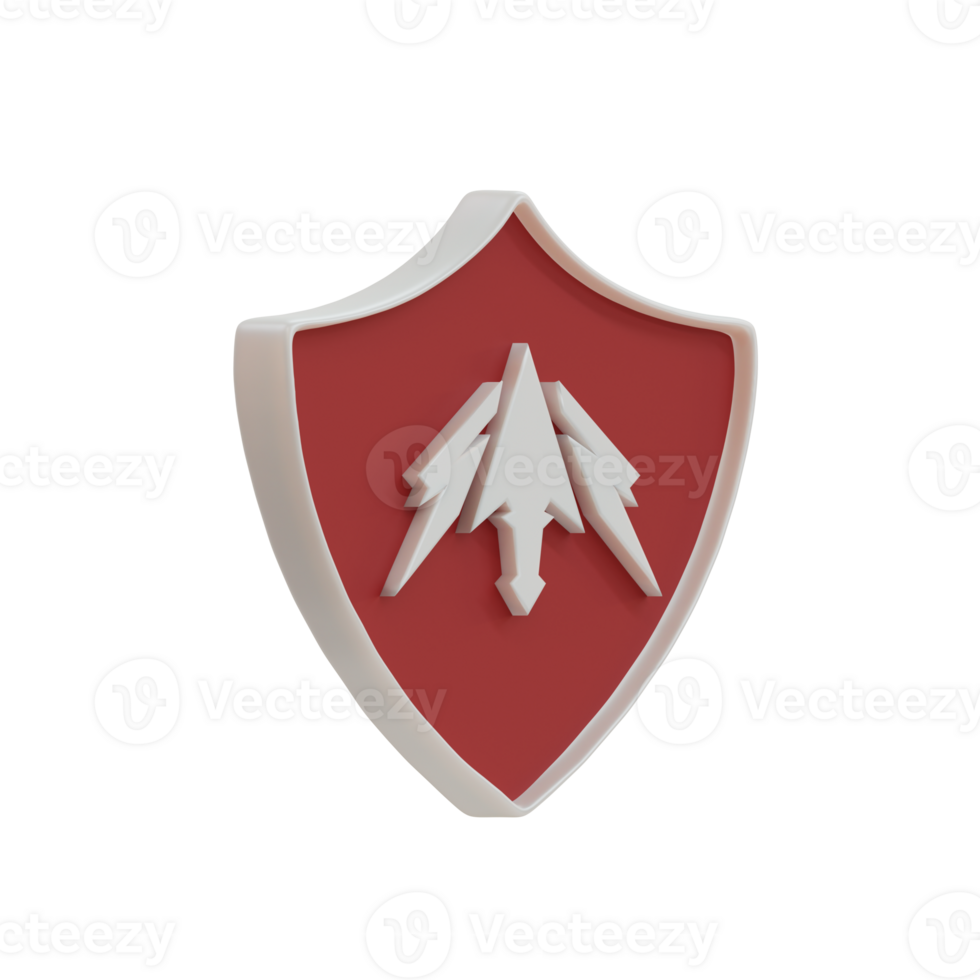 3D RPG Shield Icon png