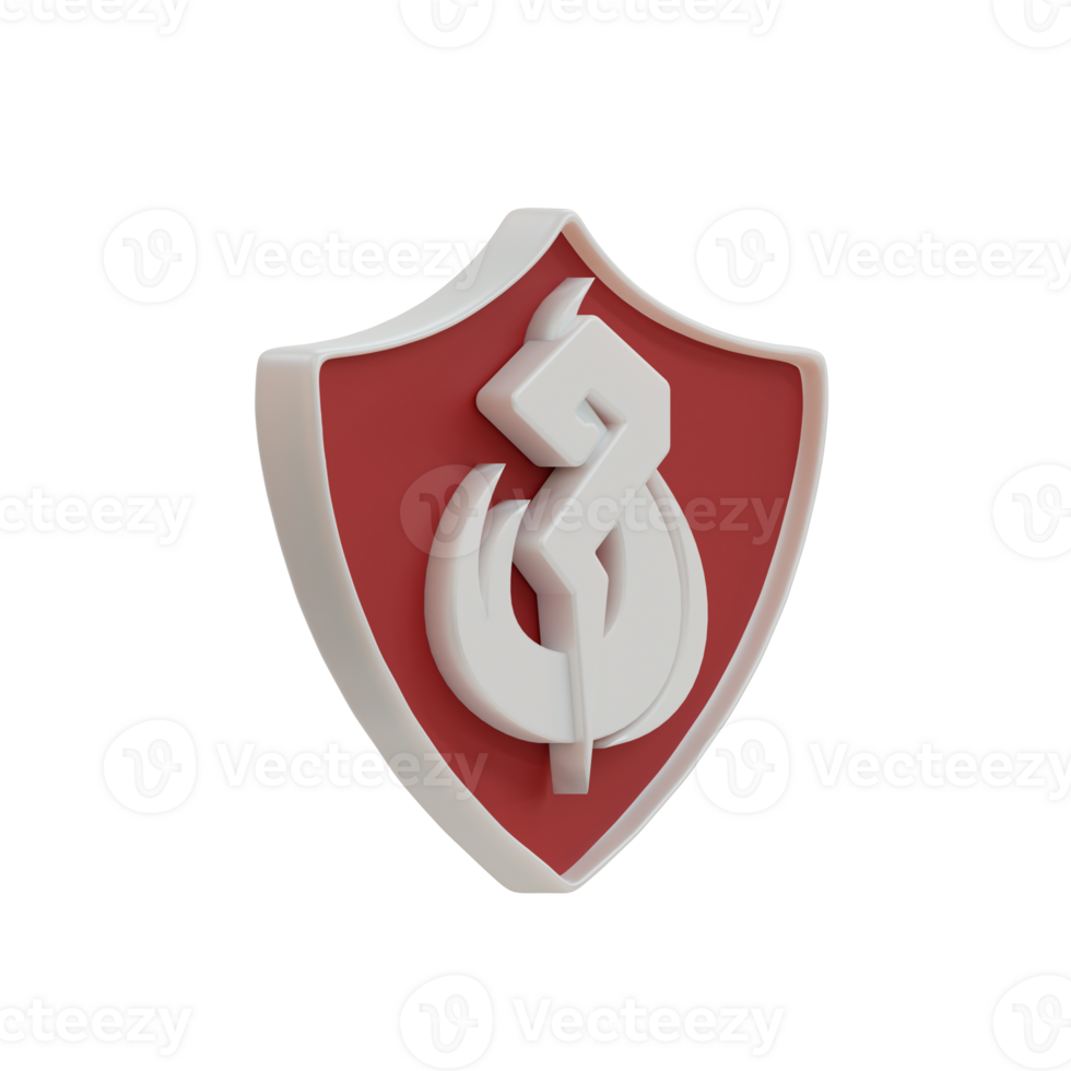 3D RPG Shield Icon png