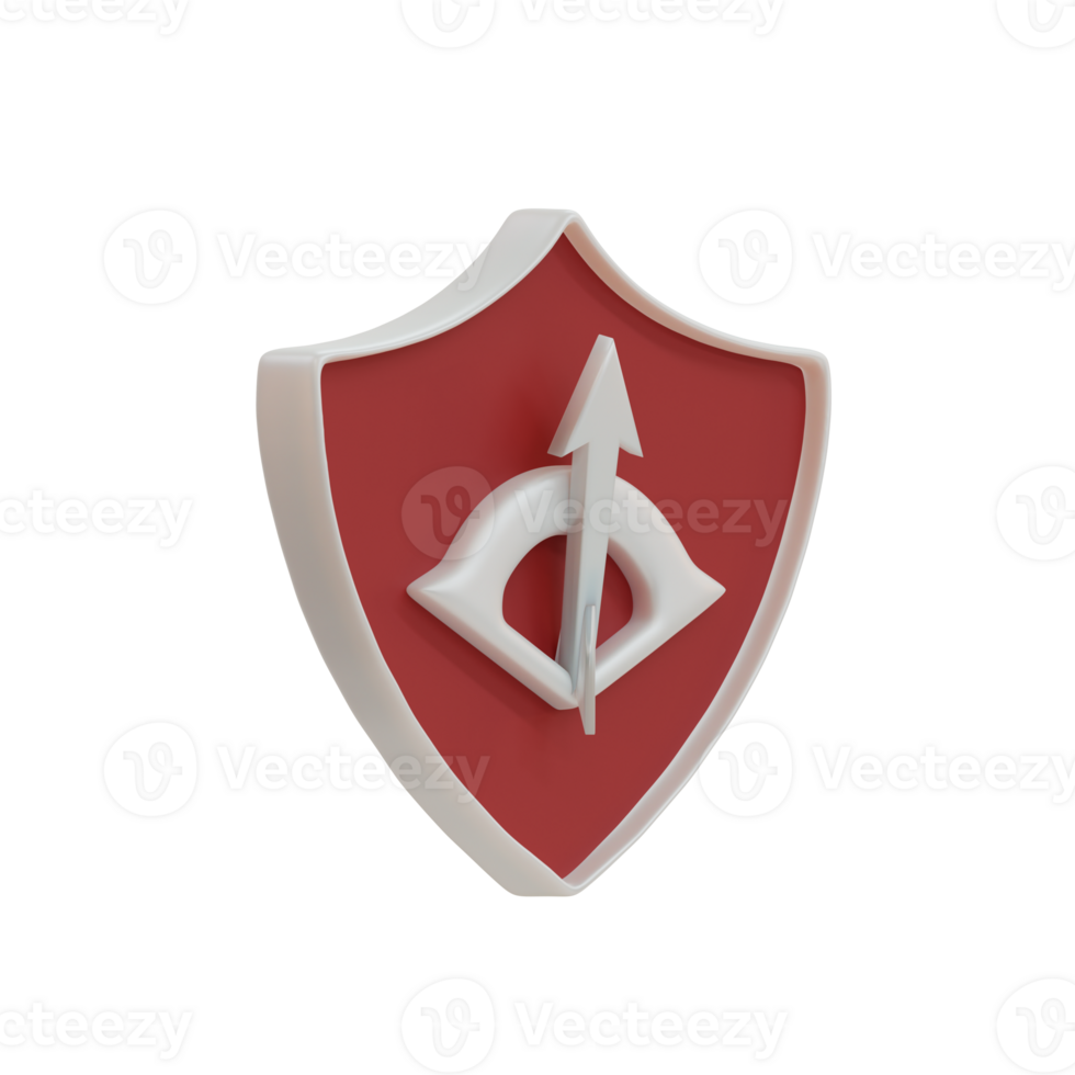 3D RPG Shield Icon png