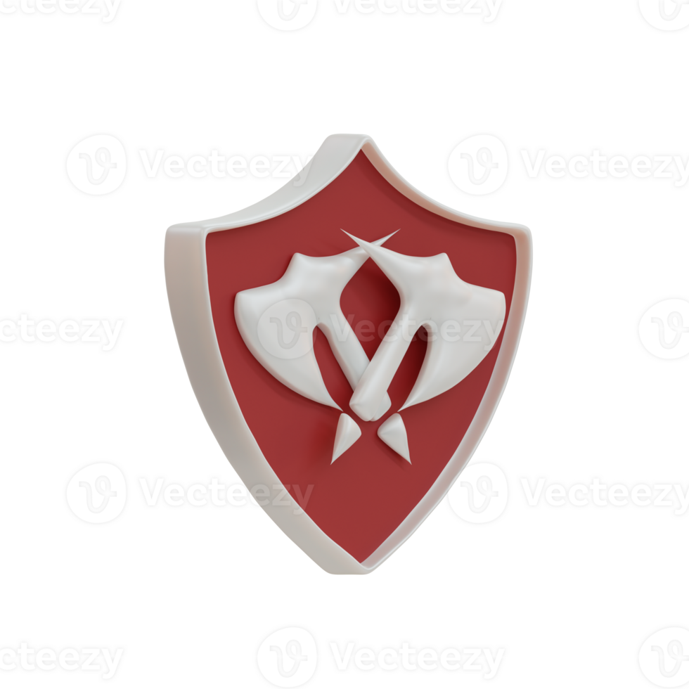 3D RPG Shield Icon png