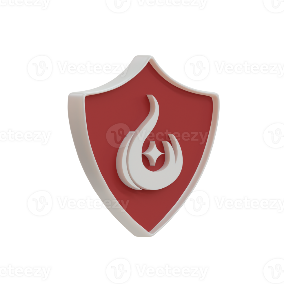 3D RPG Shield Icon png
