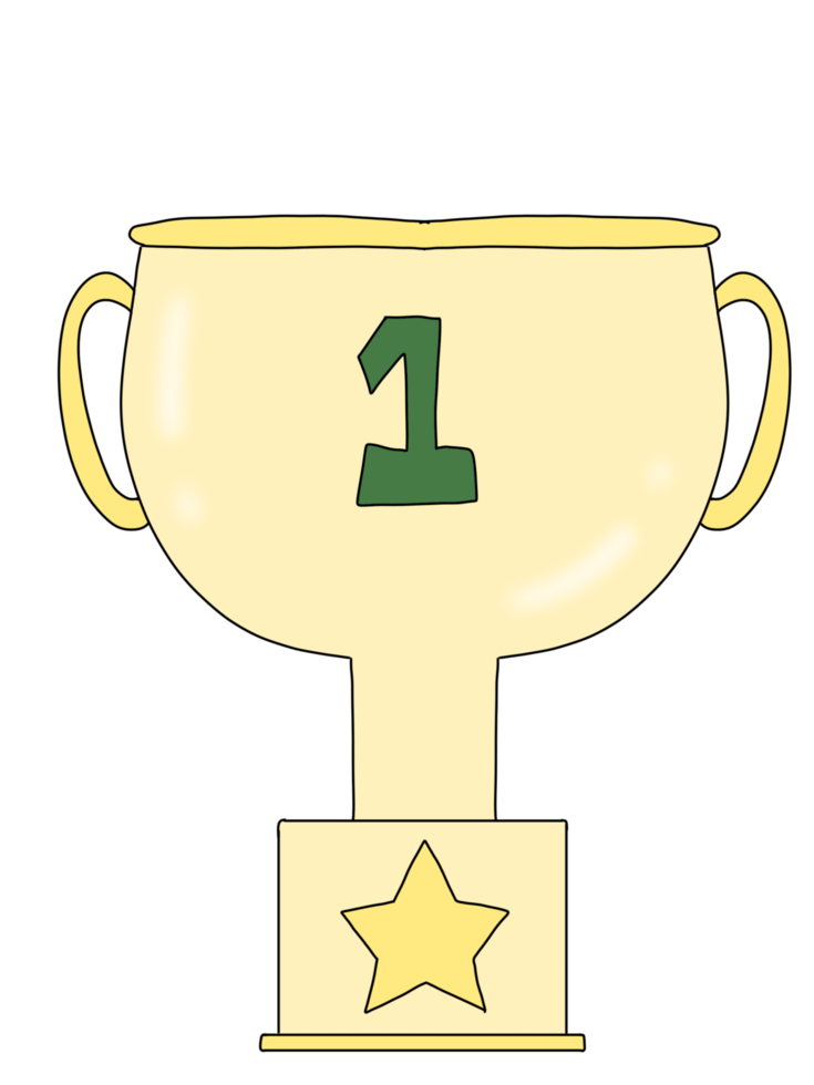 Trophy of victory back to school png
