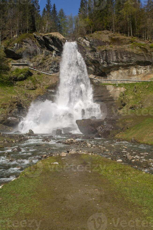 View on Steinsdalsfossen near Norheimsund photo