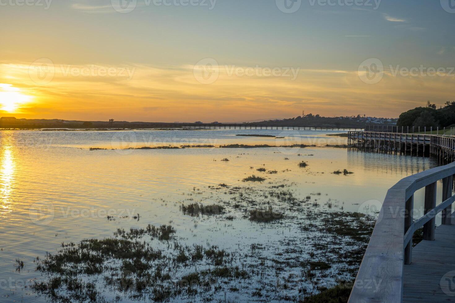 View on the marshland of Ria Formosa near Faro in the Algarve, Portugal photo