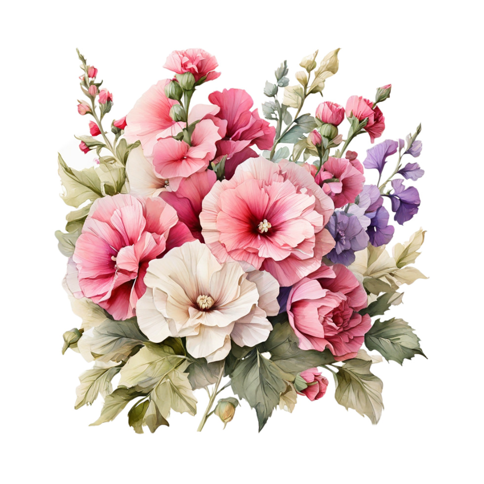 Watercolor Flower Bouquet png