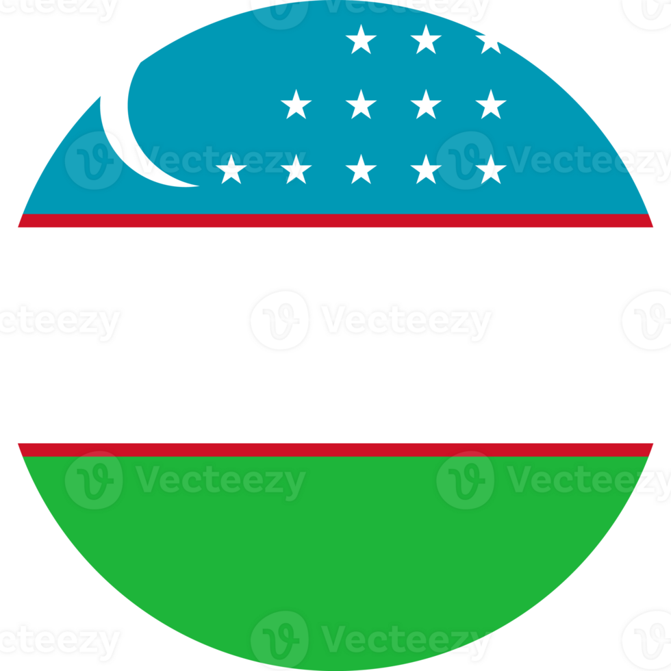 Uzbekistan flag button png