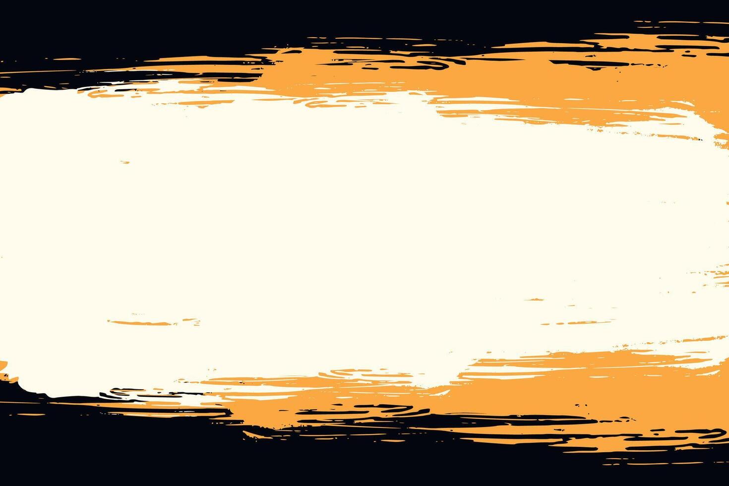 White and yellow grunge overlay texture on black background vector