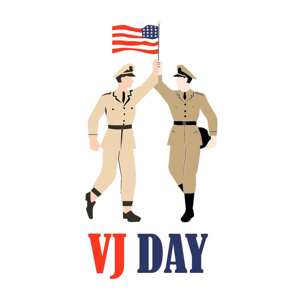 Happy VJ Day Design Illustration vector