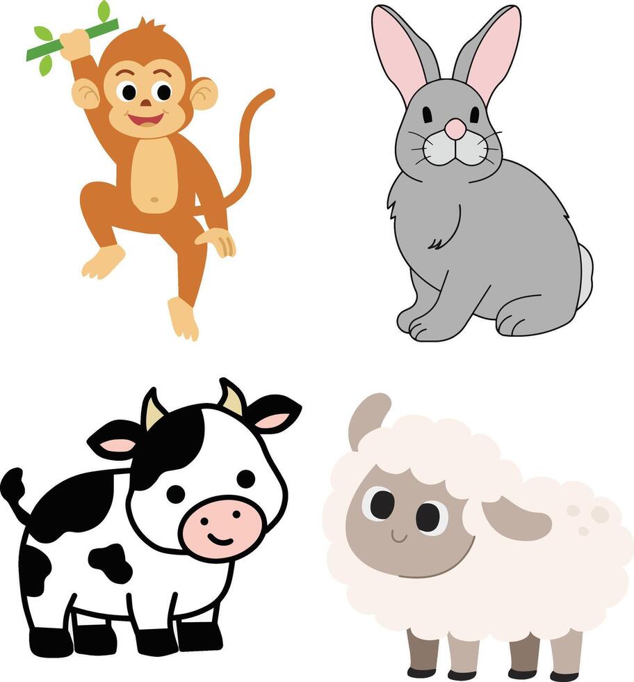 Cute Wildlife Animal Artwork vector